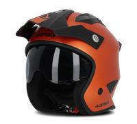 Acerbis Aria Metallic Casco Jet, naranja, tamaño XS