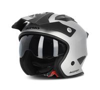 Casco Jet Acerbis Aria Metallic PlateadoXXL Plateado
