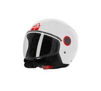 Casco Jet Acerbis Brisa Moto Scooter Blanco Brillante con Visera Homologado 2206