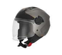 Casco Jet Acerbis Levante Gris Bronce Opaco Moto Scooter Homologado ECE 2206