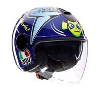 Casco Jet AGV Eteres E2206 Rojo Misano 2015 Talla XS S M L XL