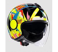 Casco Jet AGV Eteres E2206 Rojo Prueba De Invierno 2019 Talla S