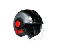 Casco Jet AGV ETERES Levanto Black/Silver/Red