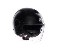 AGV - ETERES E2206, Casco Moto Jet, Unisex, Matt Black, XXL