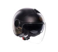 AGV Eteres Ponza Casco Jet, negro-oro, tamaño XS para Hombres