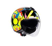 AGV Eteres Rossi Winter Test 2019 Casco Jet, multicolor, tamaño 2XL para Hombres