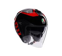 Casco Jet AGV IRIDES Valenza Matt Grey/Black/Red