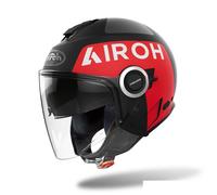 Casco Jet AIROH Helios Up Black Matt
