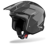 Airoh Casco TRR II Unisex para adultos Abierto Gris oscuro Brillo M