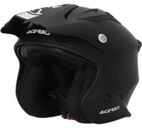 Casco Jet Aria Acerbis Negro Visera Parasole A Scomparsa Talla L