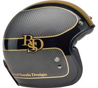 Casco Jet Bell CUSTOM 500 CARBON Roland Sands Player Matte/Gloss Black/Gold