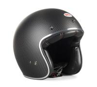 Casco Jet BELL Custom 500 Carbon Solid Negro MateS Negro Mate