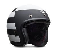 Casco Jet Bell Custom 500 Negro mate/BlancoL Negro mate,Blanco