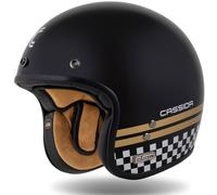 Casco Jet Cassida Eso Forty Nine Negro Perla-Oro-Gris S