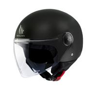 Casco Jet De Moto Street Solid Negro Xs Mt
