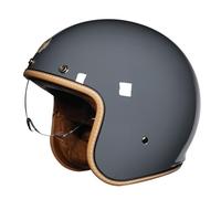 Casco Jet De Moto Vintage Cascos Abiertos Cascos De Motocicleta para Hombres Y Mujeres Casco para Desplazamientos Diarios Y Conducción Al Aire Libre G,L=(59-60CM)