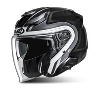 Casco Jet HJC F31 Bask Negro/BlancoL Negro,Blanco