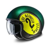 Casco Jet HJC V30 Harvey Verde/AmarilloXS Verde,Amarillo