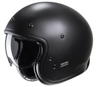 HJC V31 Solid Retro Casco Jet, negro, tamaño XS 54 55 para Hombres