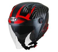 Casco Jet KYT D-CITY Lucent Black/Red