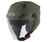 Casco Jet KYT D-CITY Plain Matt Army Green