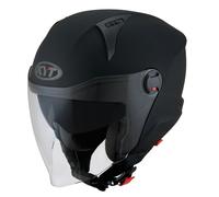 KYT D-City Plain, casco jet L male Negro Mate