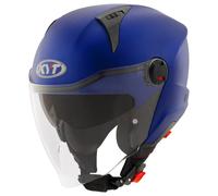 Casco Jet KYT D-CITY Plain Matt Blue Metal