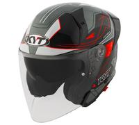Casco Jet KYT TTR-JET Led Black/Grey