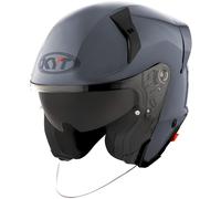 KYT TTR-Jet Plain Casco Jet, gris, tamaño 2XL para Hombres