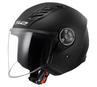 Casco Jet LS2 Airflow Homologado 06 Sólido Negro Mate Para Scooter Moto