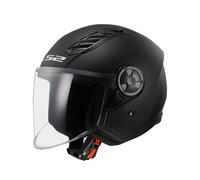 LS2, casco jet de moto AIRFLOW II negro mate M