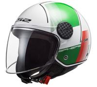 LS2, Casco Moto Jet SPHERE LUX FIRM Gloss White Green Red, XS