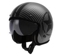 Casco Jet LS2 OF601 Bob II Negro EstrellaS Negro Estrella