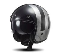 Casco Jet LS2 OF601 Bob II Sólido Vaqueros negrosM Vaqueros negros