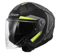 LS2 Cascos OF603 Infinity II Focus Matt Black / H-V Yellow 3XL