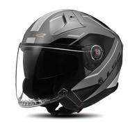 LS2, Casco jet moto INFINITY II Veyron gloss grey white, S
