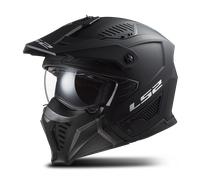 LS2 Helmets Casco de moto Drifter OF606 Jet/Modular Negro mate XXL