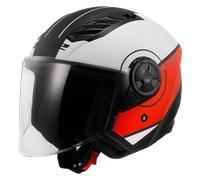 Casco Jet LS2 OF616 Airflow II Blanco Mate/RojoM Blanco Mate,Rojo
