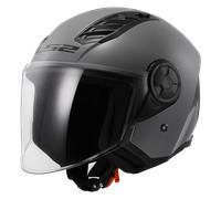 casco jet ls2 of616 airflow ii solid - gris brillo M