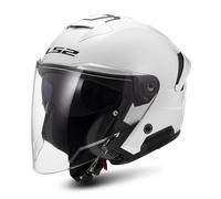 LS2 OF618 Verso II Solid, casco abierto 3XL male Blanco