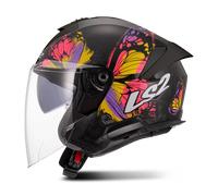Casco Jet LS2 OF618 Verso II Negro/AmarilloM Negro,Amarillo