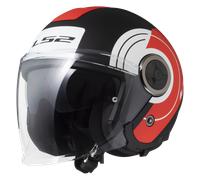 Casco Jet LS2 OF620 Classy Disko Negro/Rojo/BlancoM Disko Negro,Rojo,Blanco