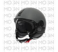 MOMO FGTR Classic Mono S26 Casco a reacción, Grey matt, Talla L (59/60)