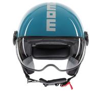 MOMO FGTR Classic Candy S26 Casco a reacción, azul, tamaño XS para Hombres