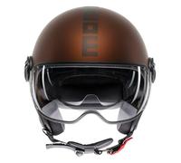 Momodesign FGTR Evo Mono, casco jet XL male Mate Marrón Oscuro/Negro