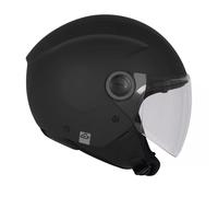 Casco Jet Moto Scooter ACERBIS Brezza Negro Opaco Con Visera ECE 2206