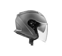 Casco Jet Moto Scooter Premier Dokker U17BM Gris Mate Doble Visera Talla XL
