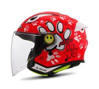 Casco Jet Niño LS2 OF622 Funny II RojoS Rojo