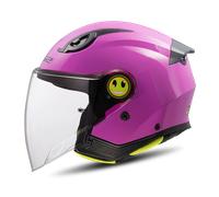 LS2 Helmets Casco de moto Jet para niños FUNNY II SOLID Gloss Pink Talla S