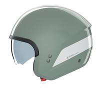 Casco Jet Nolan N20-2 DOLCE VITA 348 Verde grigio / Bianco